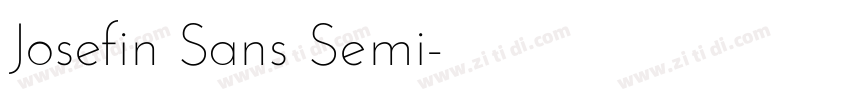 Josefin Sans Semi字体转换
